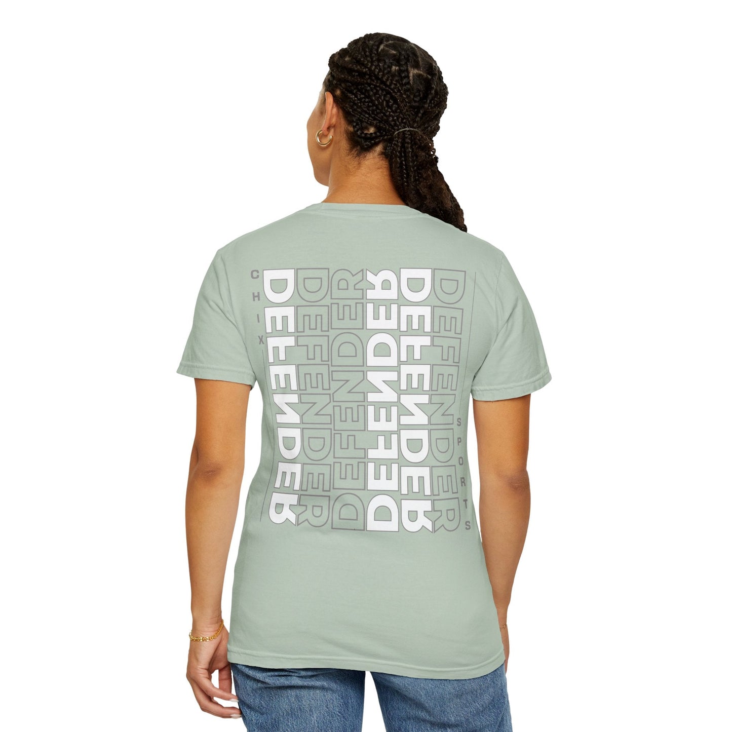 Defender Player Position Garment - Dyed T-shirt Vertical | Chix Sports