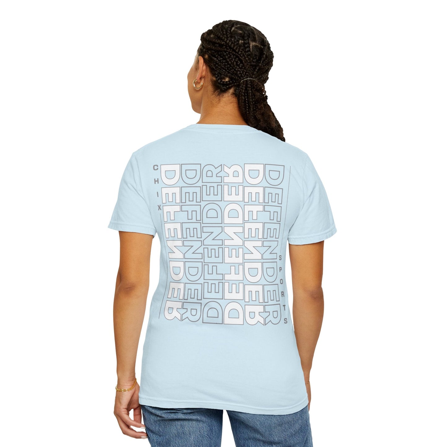 Defender Player Position Garment - Dyed T-shirt Vertical | Chix Sports