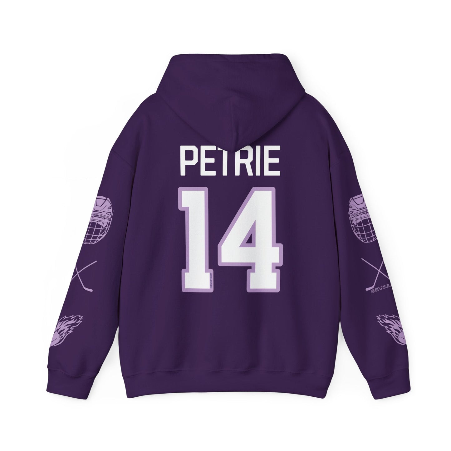 Dominique Petrie 14 Frost Hockey Heavy Hoodie | Chix Sports