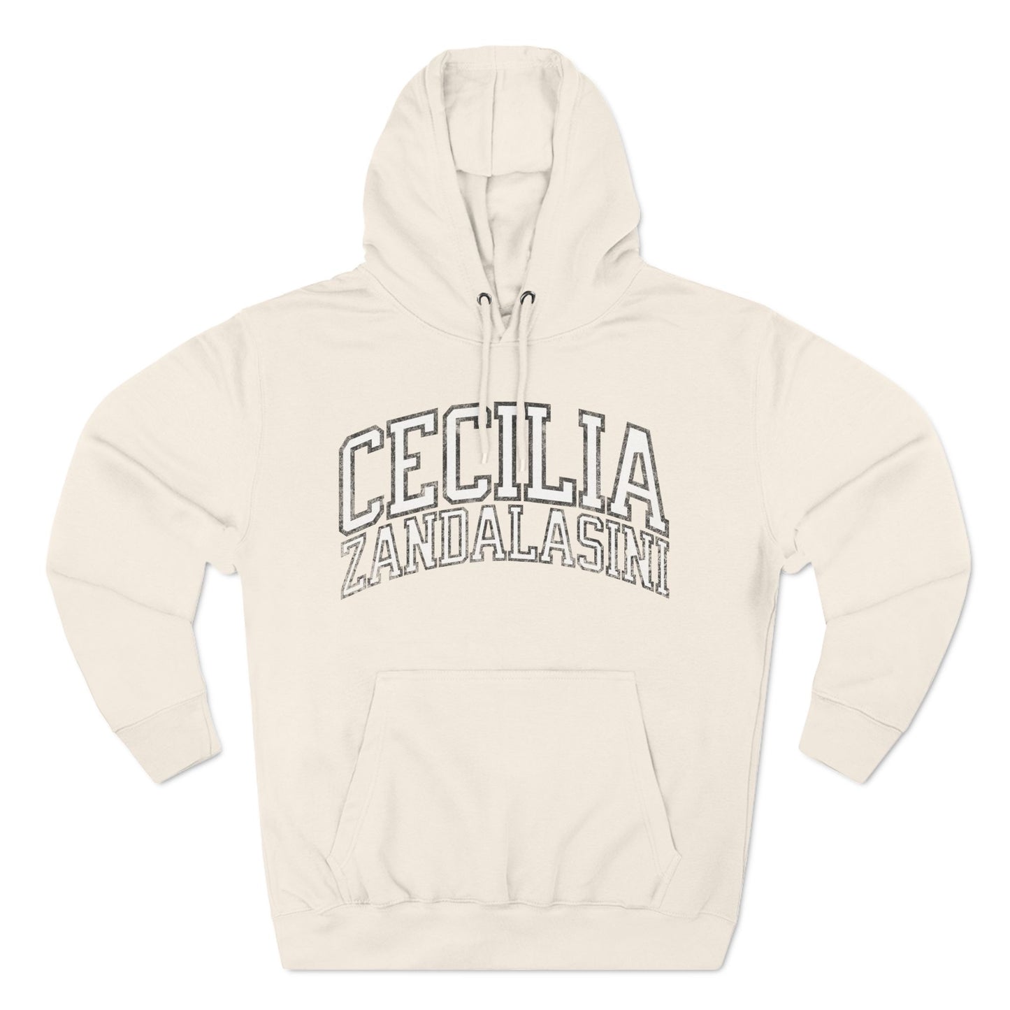 Cecilia Zandalasini Lynx Basketball Vintage Print Premium Hoodie