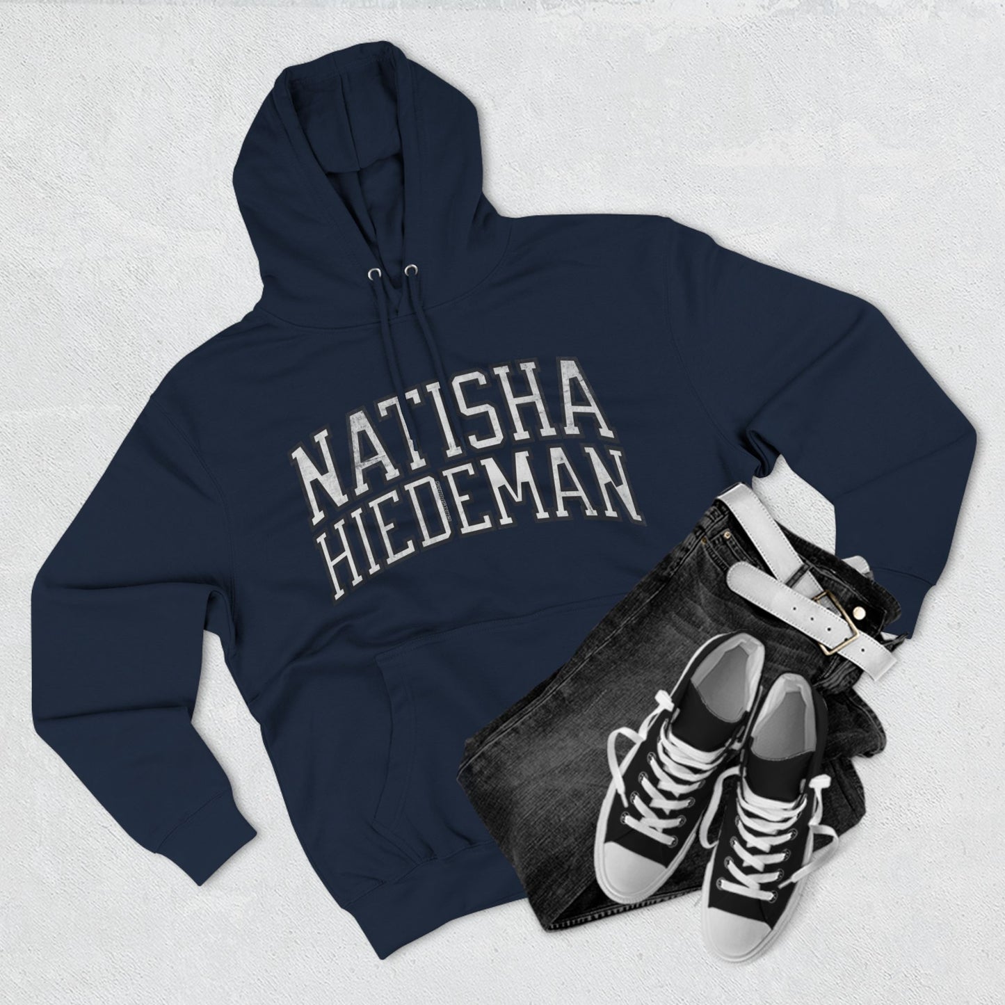 Natisha Hiedeman Lynx Vintage Print Premium Hoodie