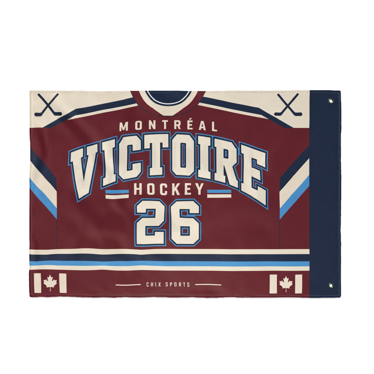 Montreal Victoire 36 x 24 Double-Sided Flag