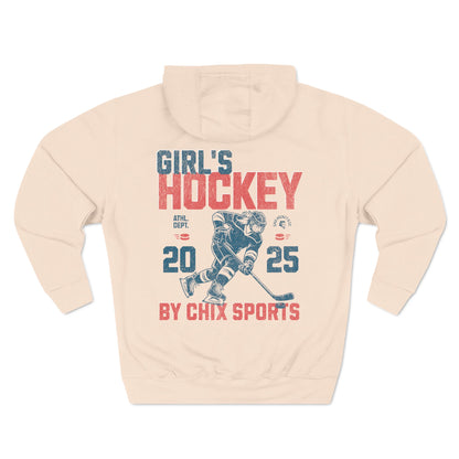 Premium Girl's Hockey Hoodie Vintage Style