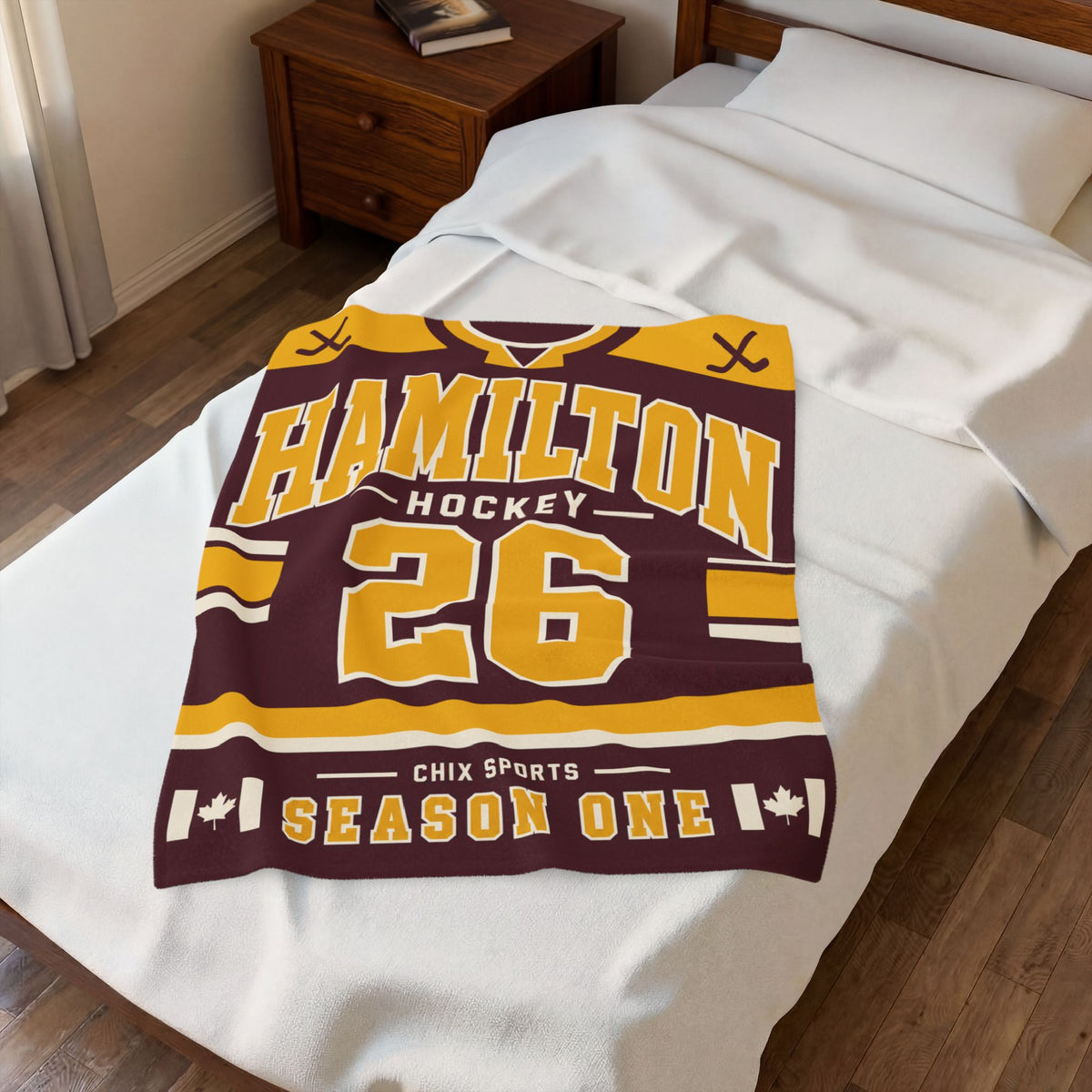 Hamilton Women's Hockey Plush Blanket