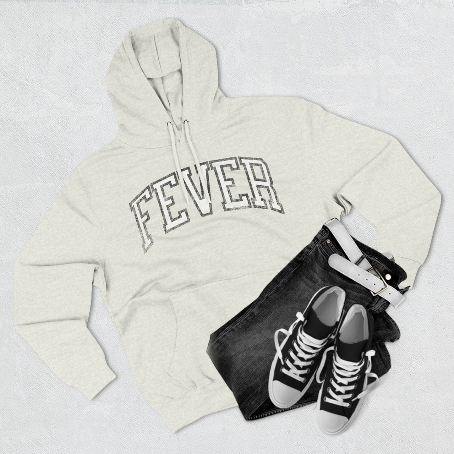 Fever Basketball Vintage Print Premium Hoodie