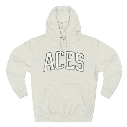 Aces Basketball Vintage Print Premium Hoodie