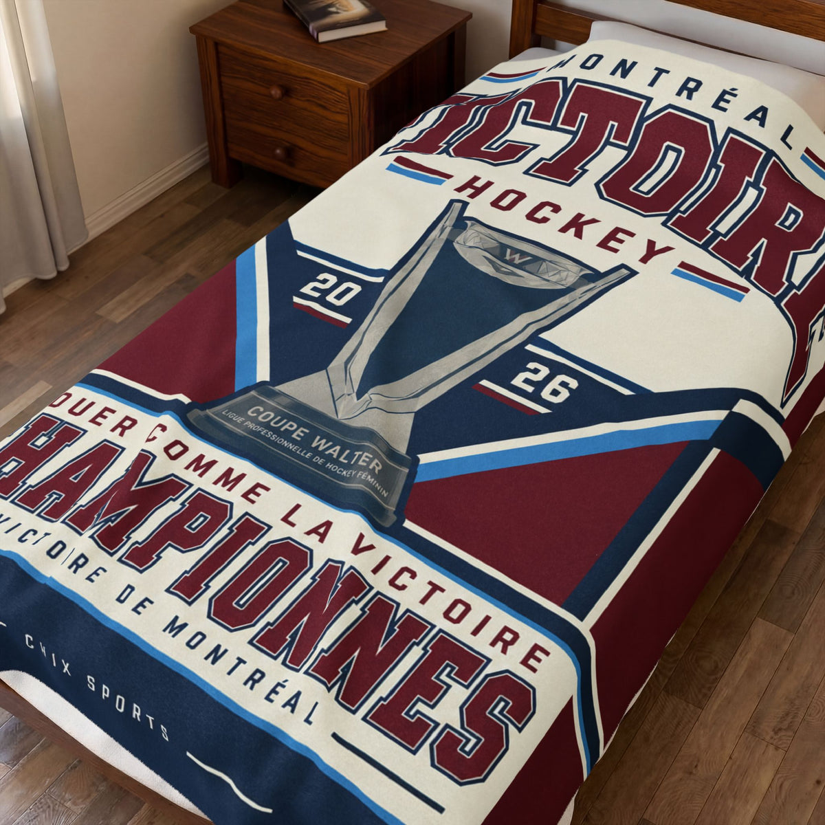 Montreal Victoire Championnes Plush Blanket