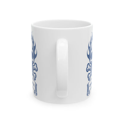 Compliance Mug Blue & White Ceramic Mug, (11oz, 15oz)