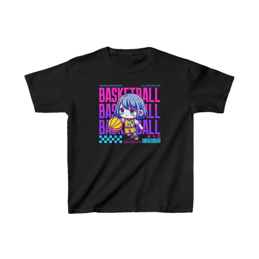 Girl's Basketball Heavy Cotton Shirt