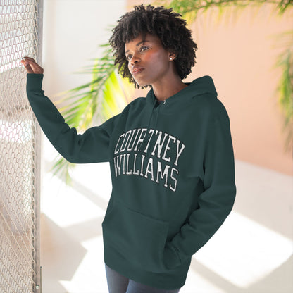 Courtney Williams Lynx Vintage Print Premium Hoodie