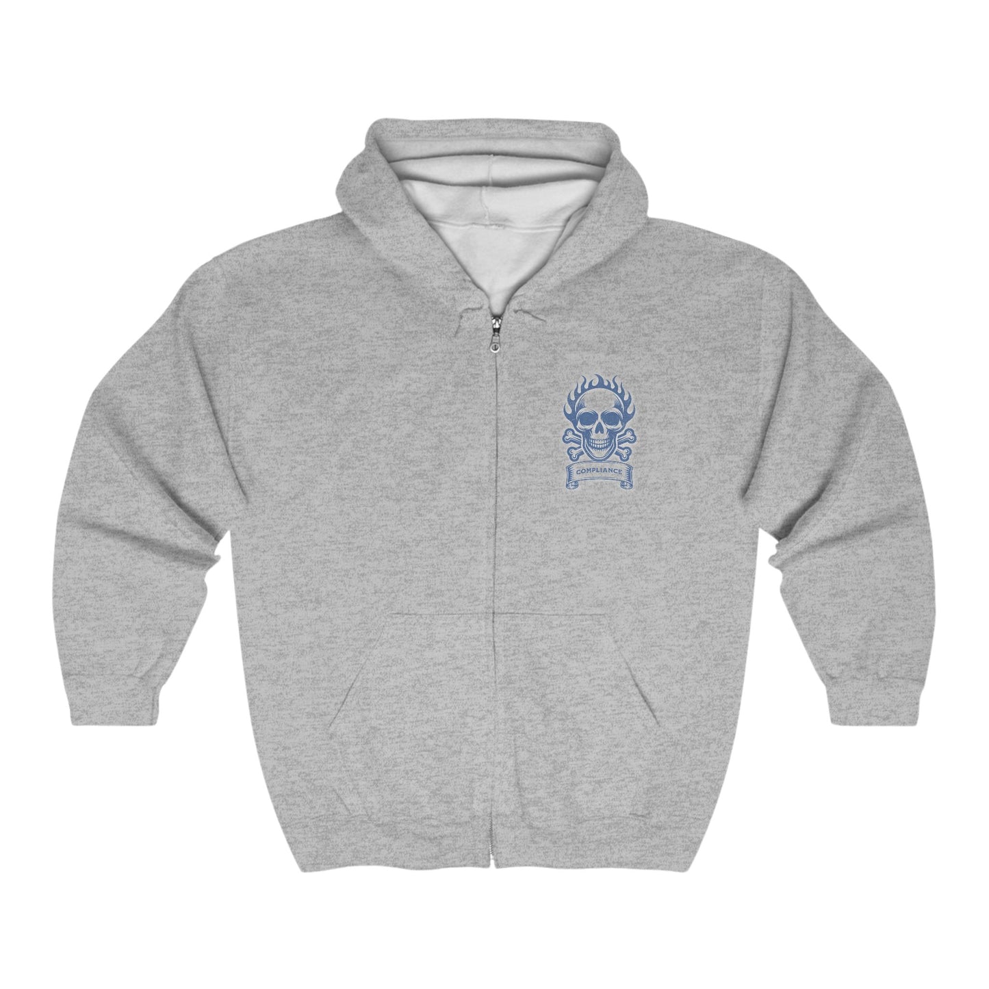 Compliance Skull Zip Hoodie