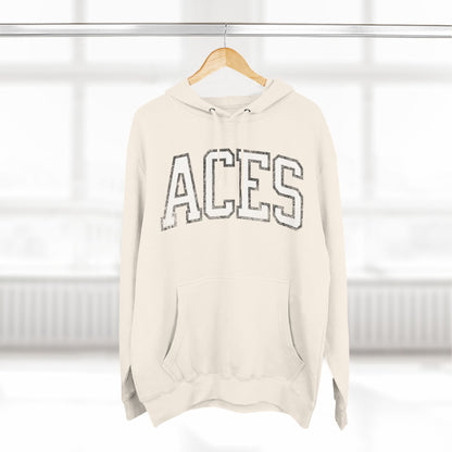 Aces Basketball Vintage Print Premium Hoodie