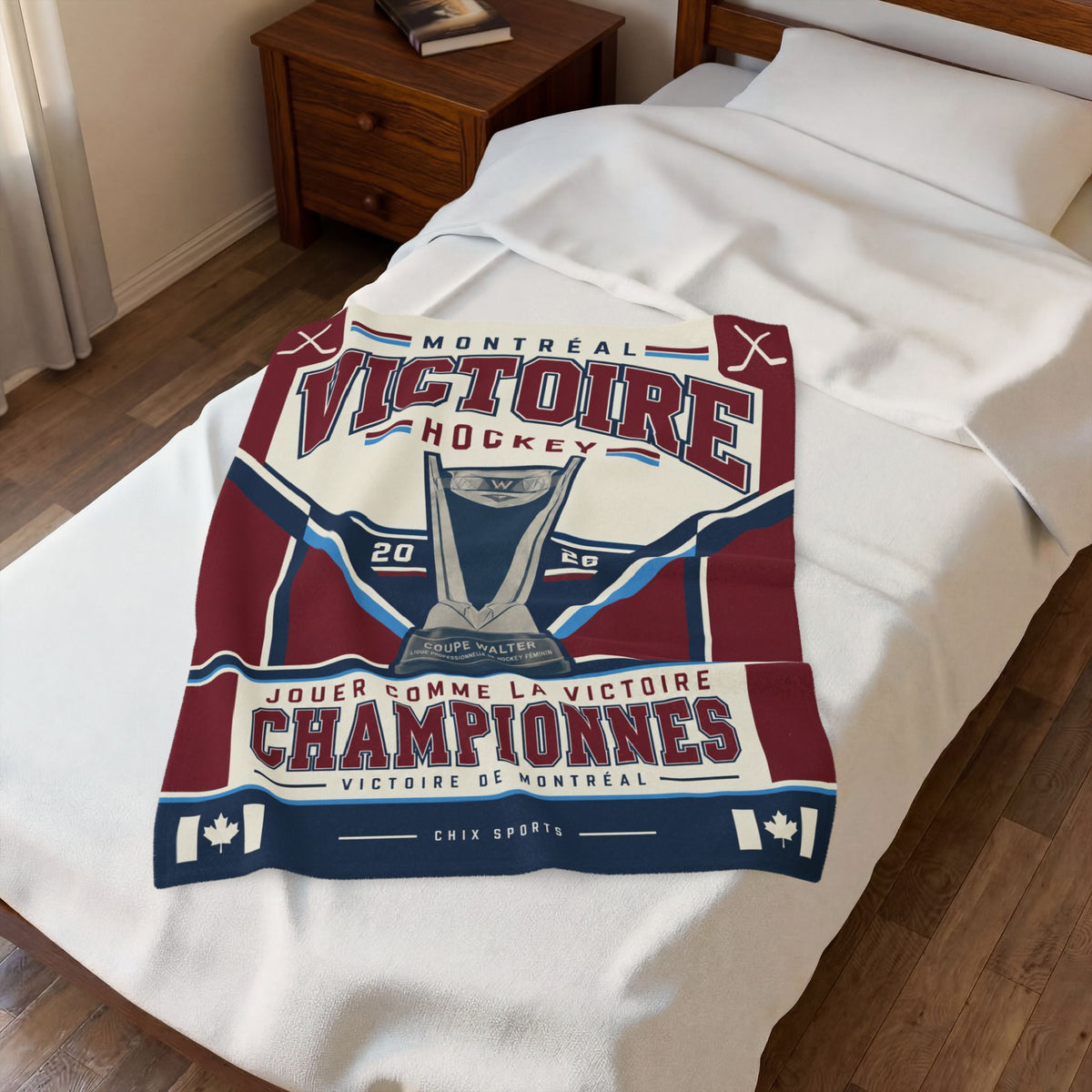 Montreal Victoire Championnes Plush Blanket