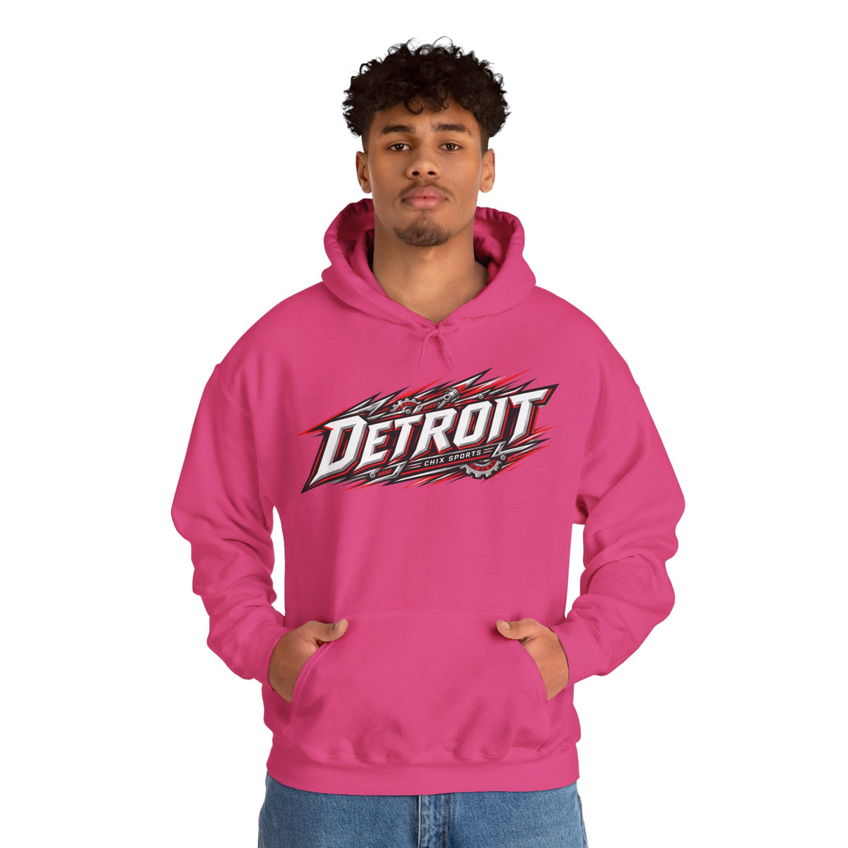 Mia Biotti Detroit Hockey Club Unisex Moto Hoodie