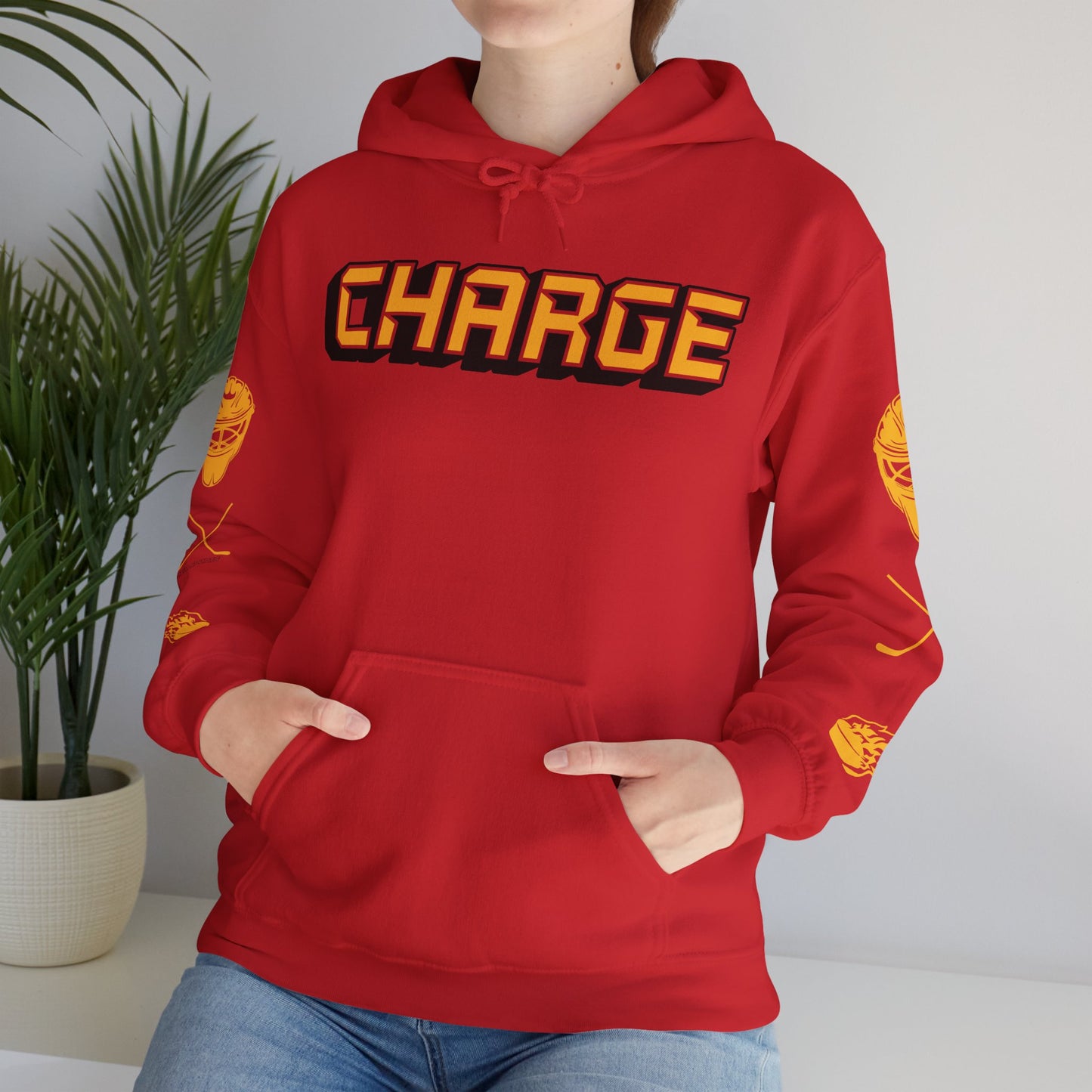 Logan Angers 35 Charge Hockey Heavy Hoodie