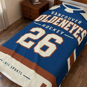 Vancouver Goldeneyes Plush Blanket