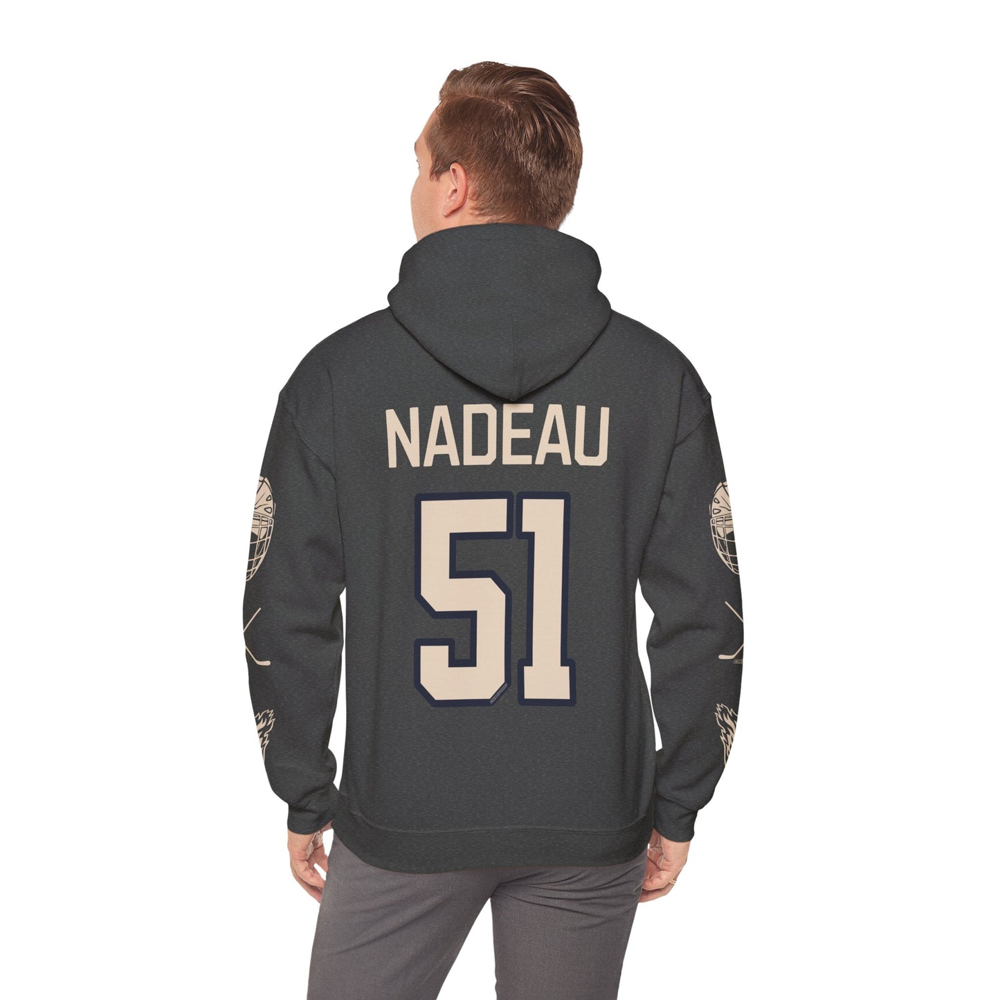 Kelly Ann Nadeau 51 Victoire Hockey Heavy Hoodie