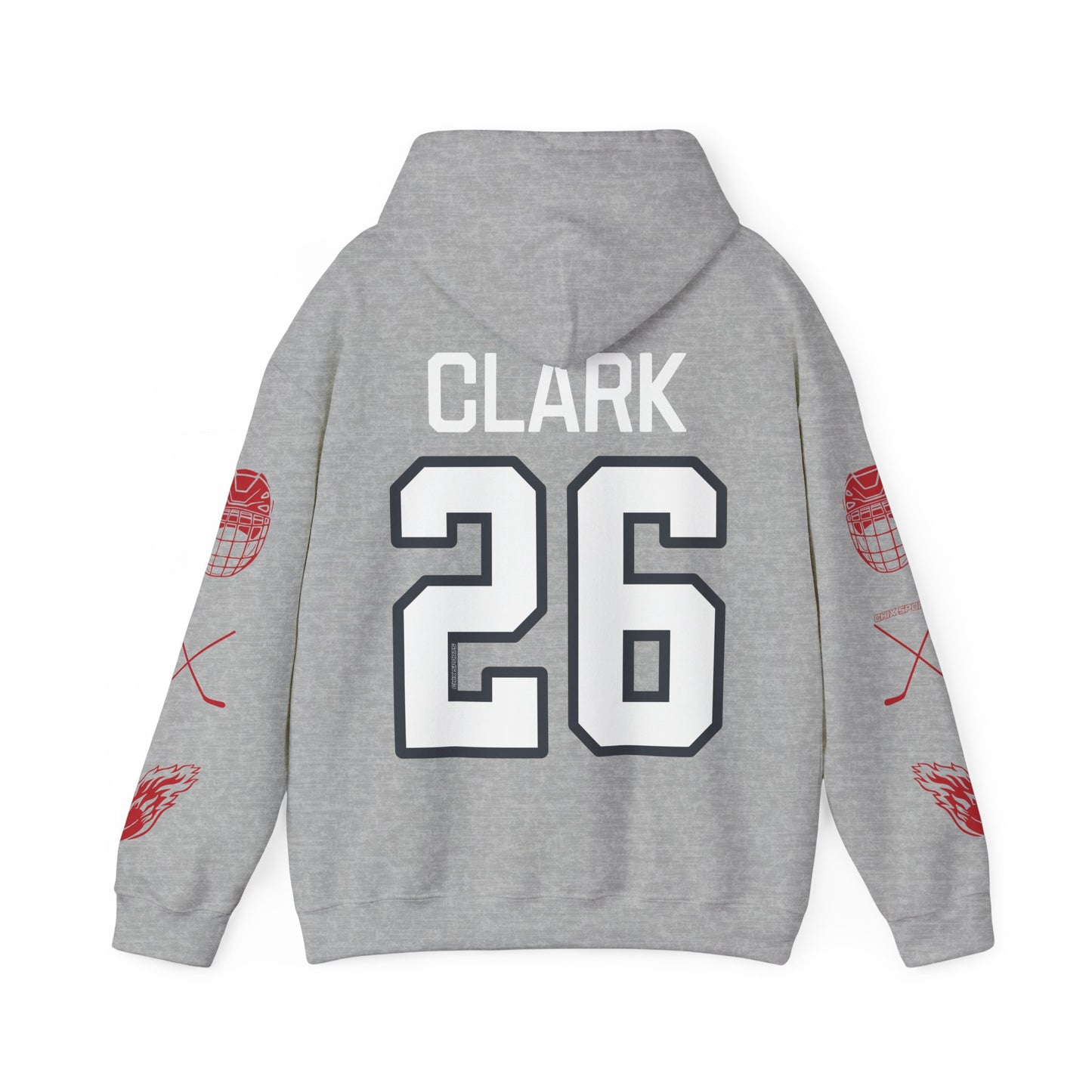 Emily Clark 26 Charge Hockey Heavy Hoodie