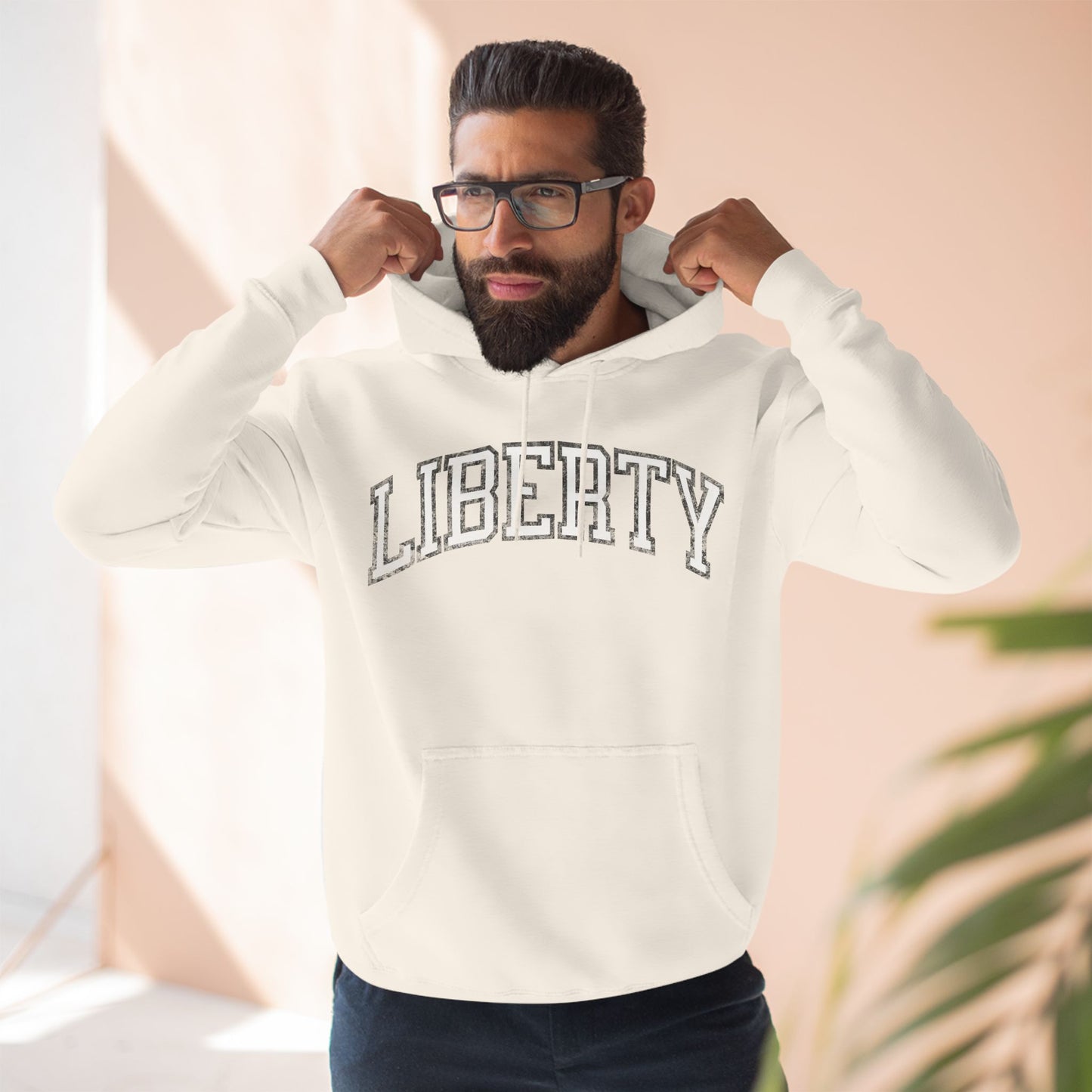 Liberty Basketball Vintage Print Premium Hoodie