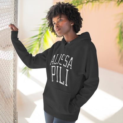 Alissa Pili Lynx Vintage Print Premium Hoodie