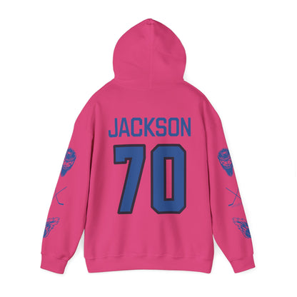 CJ Carly Jackson 70 Sceptres Goalie Hockey Heavy Hoodie