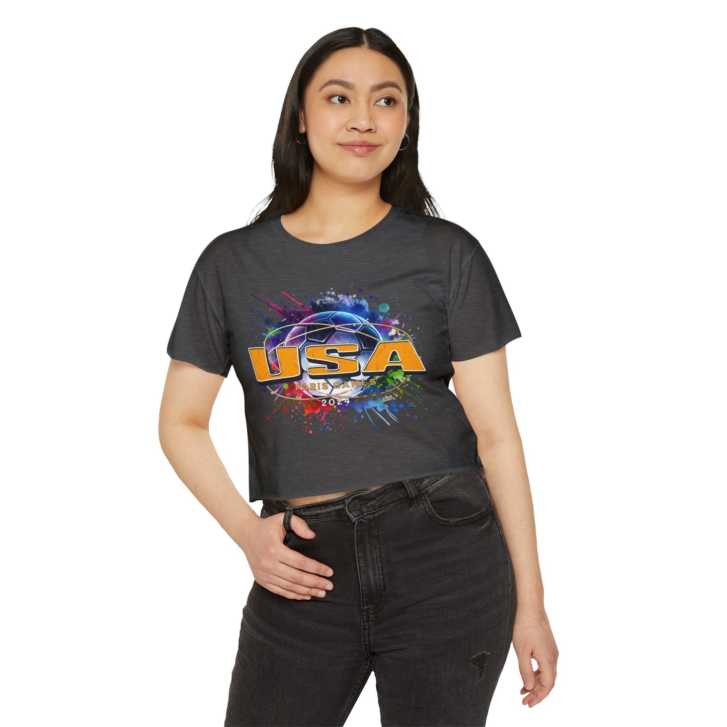 U.S. Women's Soccer Fans T-Shirt Bright Gold USA