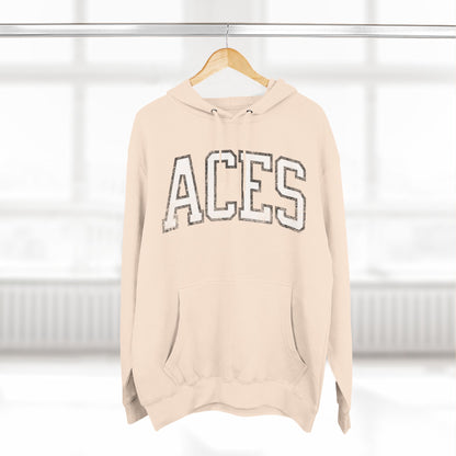 Aces Basketball Vintage Print Premium Hoodie