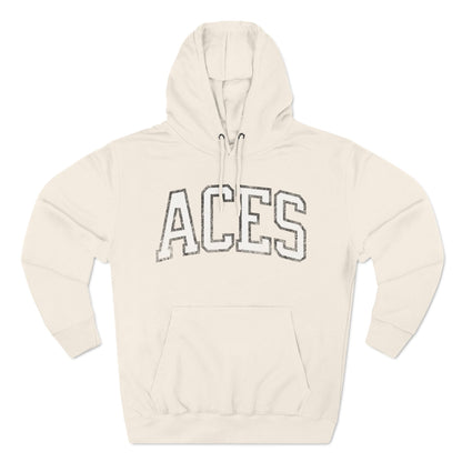 Aces Basketball Vintage Print Premium Hoodie