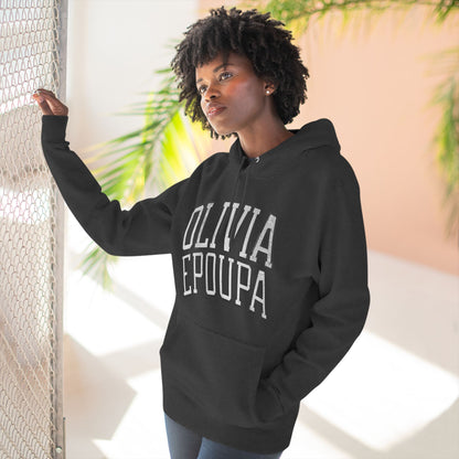 Olivia Epoupa Lynx Basketball Vintage Print Premium Hoodie