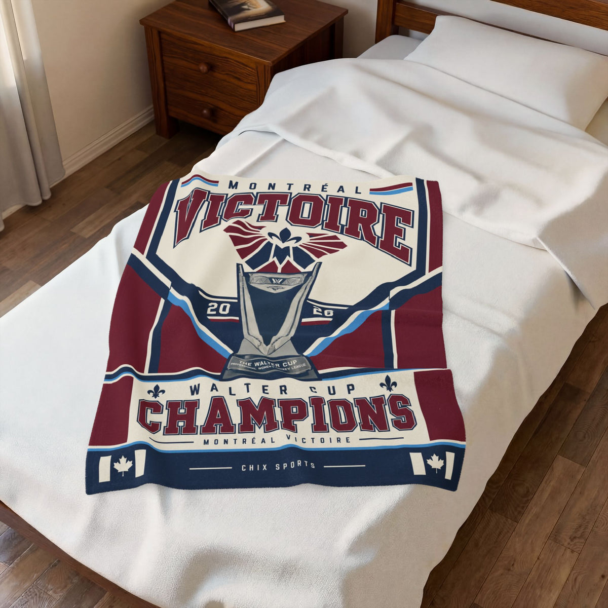 Montreal Victoire Champions Plush Blanket