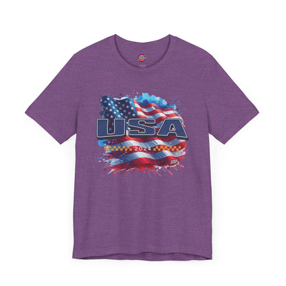 Classic American Flag Blue USA Soft Style T-Shirt