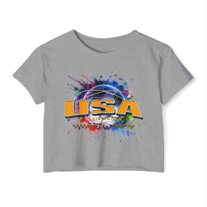 U.S. Women's Soccer Fans T-Shirt Bright Gold USA