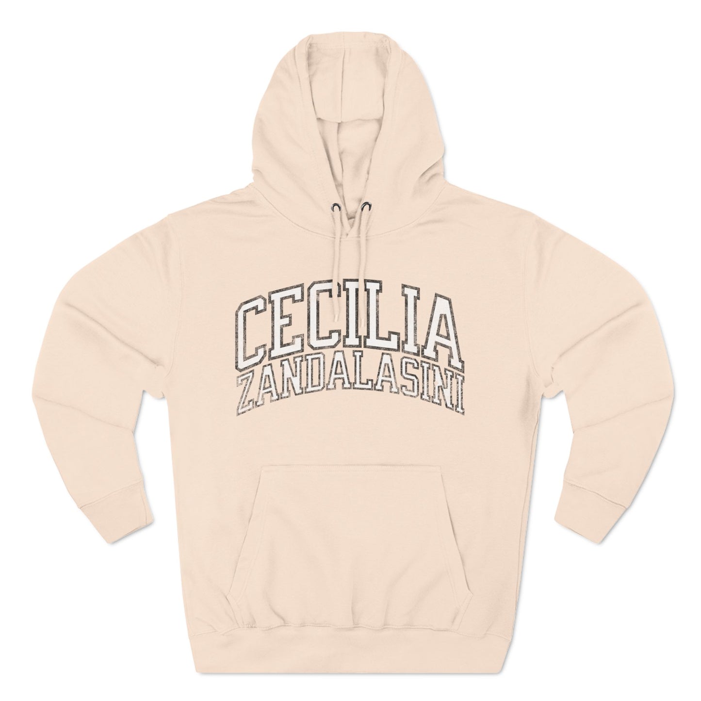 Cecilia Zandalasini Lynx Basketball Vintage Print Premium Hoodie