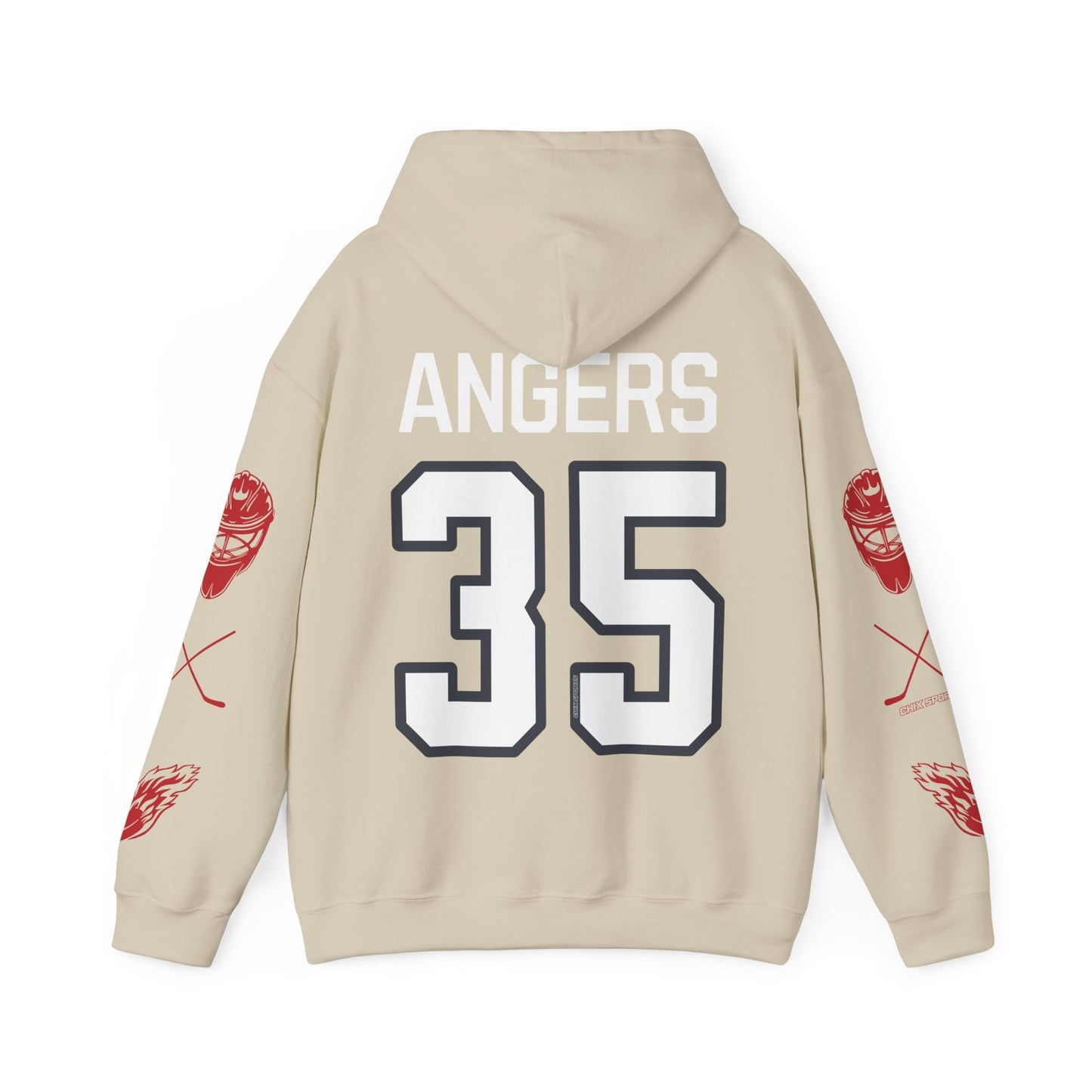 Logan Angers 35 Charge Hockey Heavy Hoodie