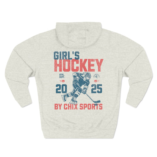 Premium Girl's Hockey Hoodie Vintage Style