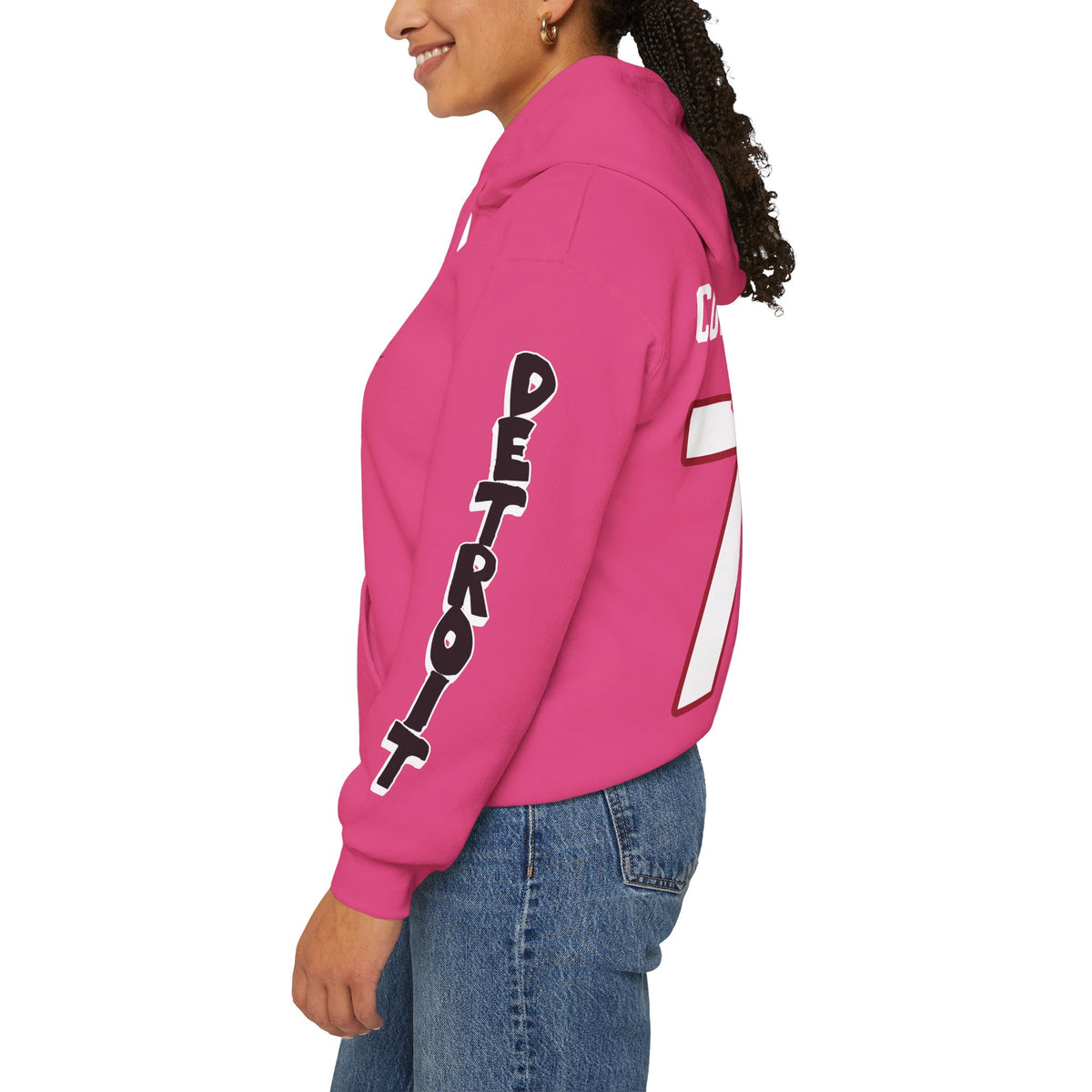 Britta Curl-Salemme Detroit Hockey Club Unisex Moto Hoodie