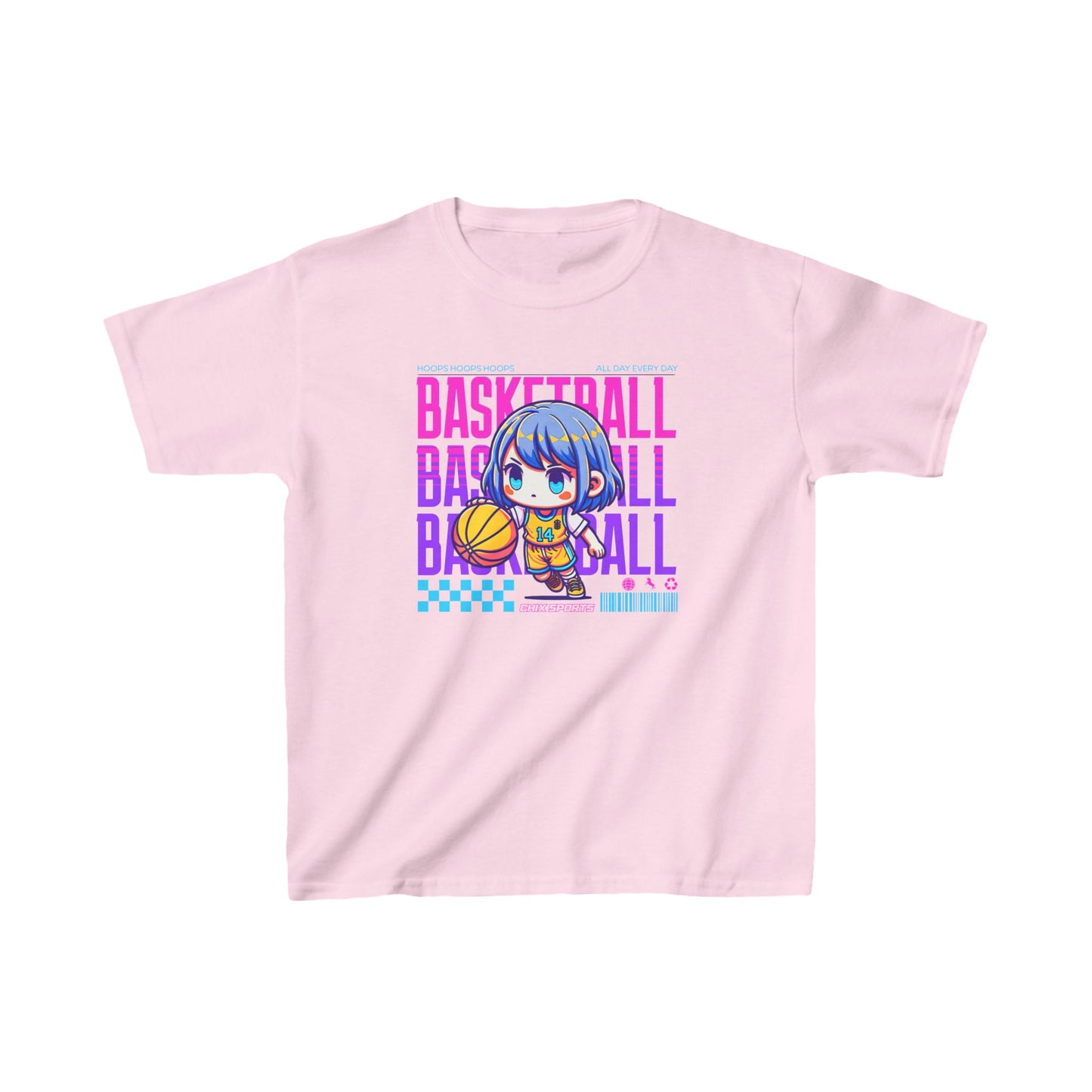 Girl's Basketball Heavy Cotton Shirt