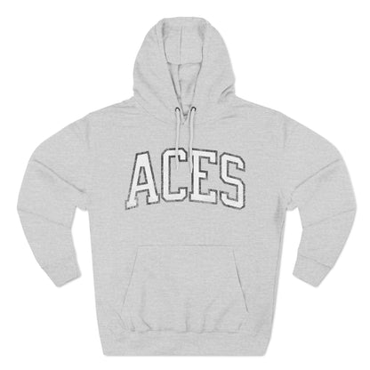 Aces Basketball Vintage Print Premium Hoodie