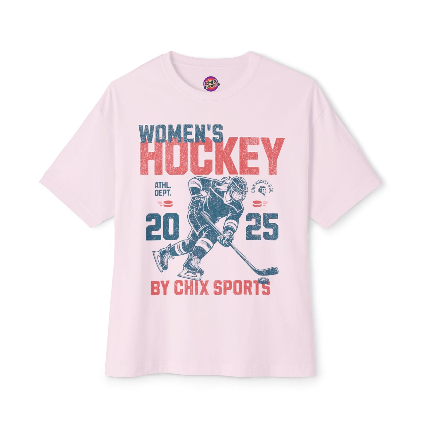 Women's Hockey Boxy Shirt Vintage Style