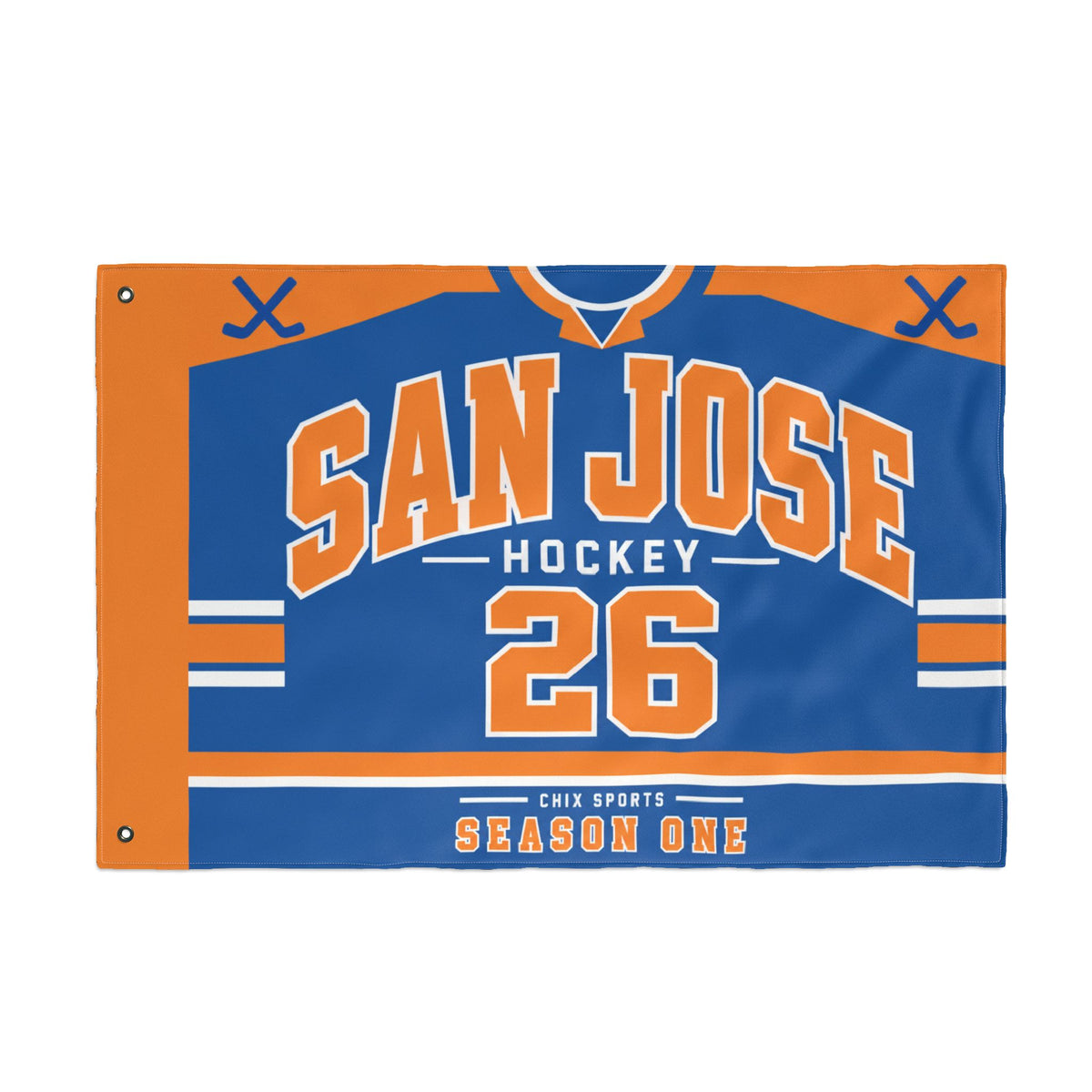 San Jose Women's Hockey 36 x 24 Double-Sided Flag