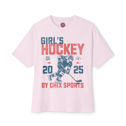 Girl's Hockey Boxy Shirt Vintage Style