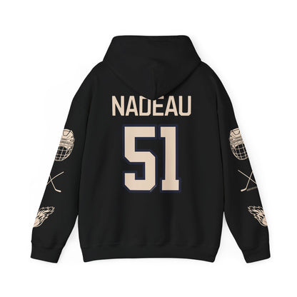 Kelly Ann Nadeau 51 Victoire Hockey Heavy Hoodie