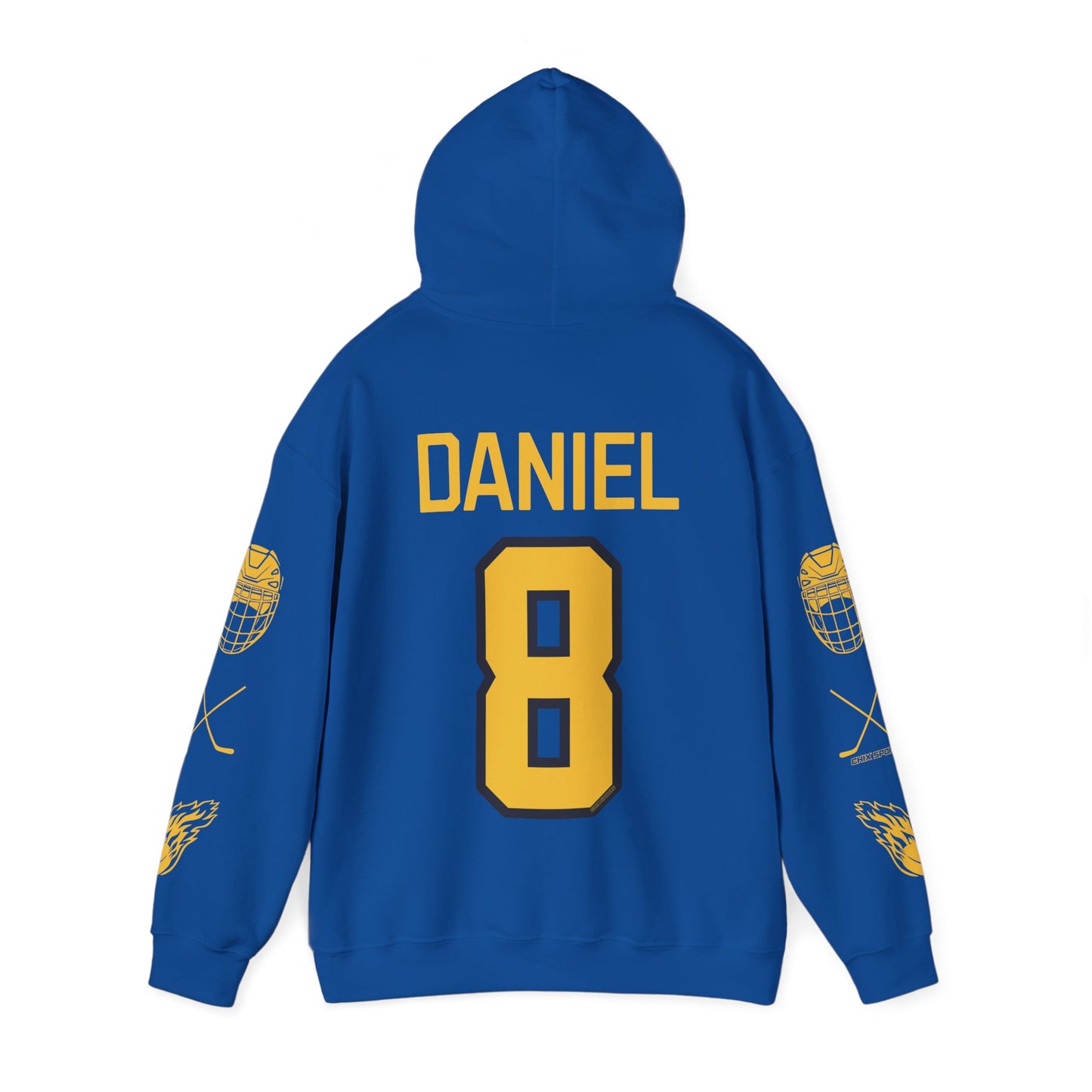 Izzy Daniel 8 Sceptres Hockey Heavy Hoodie