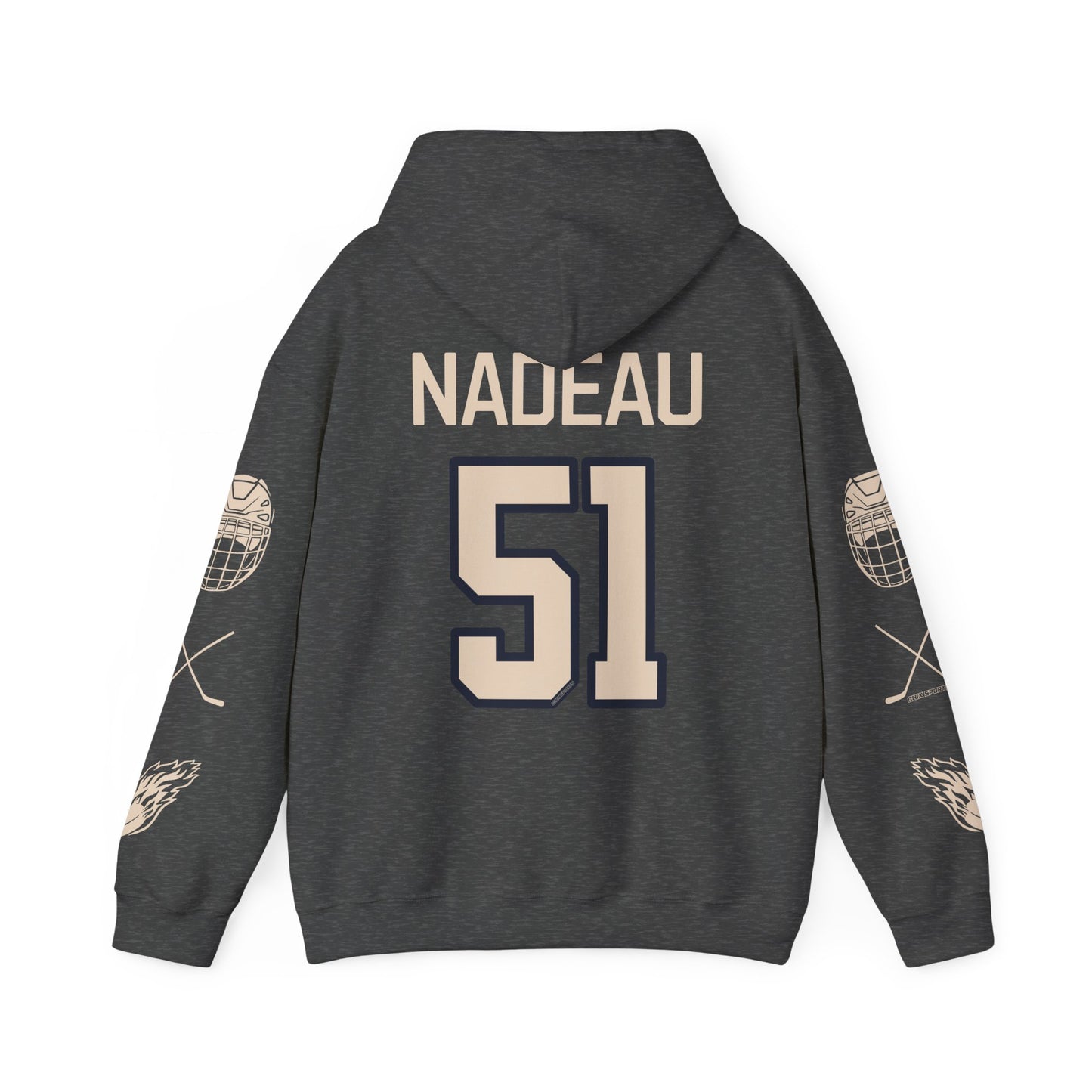 Kelly Ann Nadeau 51 Victoire Hockey Heavy Hoodie