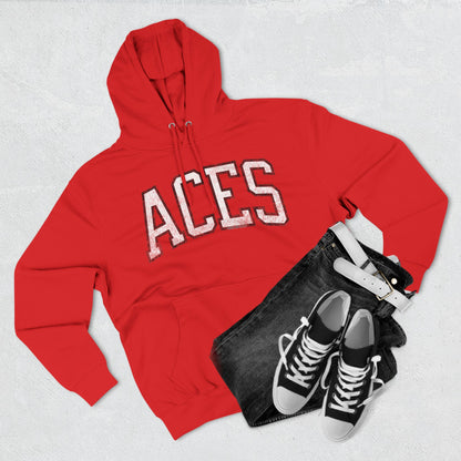 Aces Basketball Vintage Print Premium Hoodie