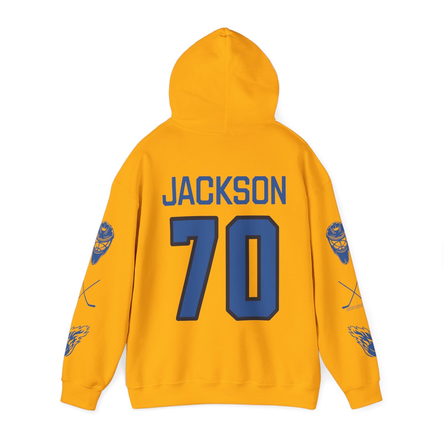 CJ Carly Jackson 70 Sceptres Goalie Hockey Heavy Hoodie