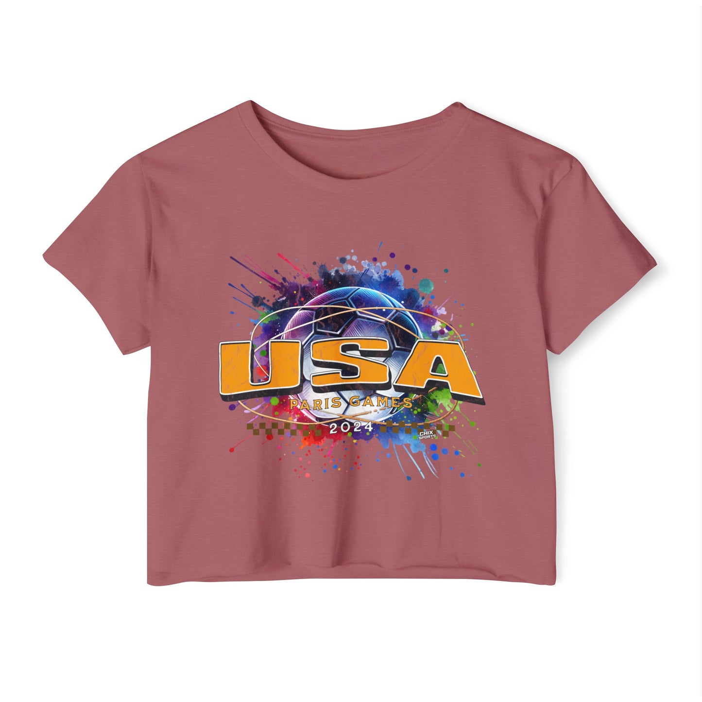 U.S. Women's Soccer Fans T-Shirt Bright Gold USA