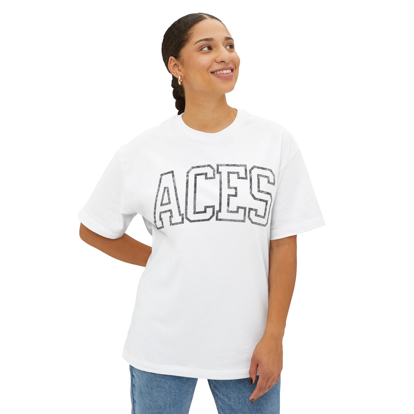 Aces Women's Basketball Boxy Shirt Vintage Style