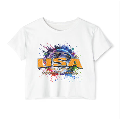 U.S. Women's Soccer Fans T-Shirt Bright Gold USA