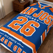 San Jose Women's Hockey Plush Blanket